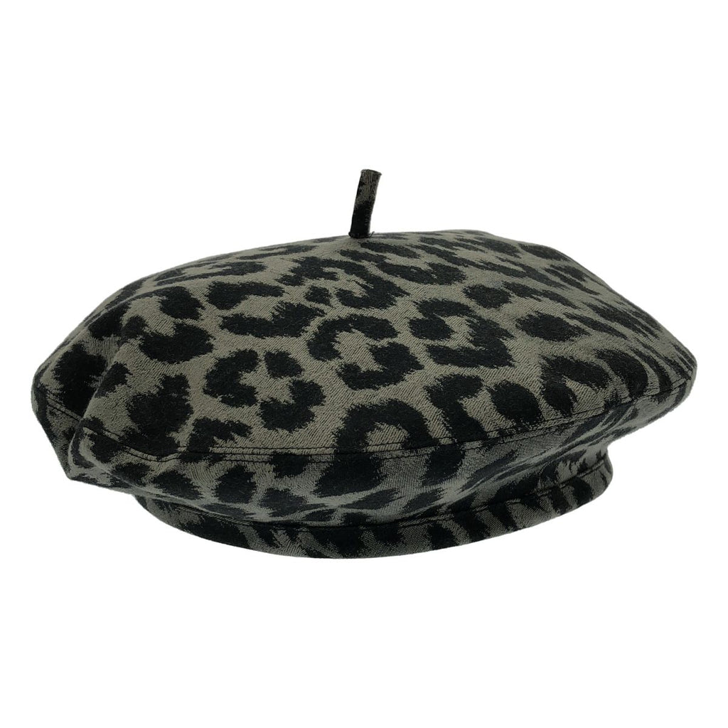 Dior Leopard Beret Gray 58 Hat — view 3