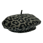 Dior Leopard Beret Gray 58 Hat — view 3