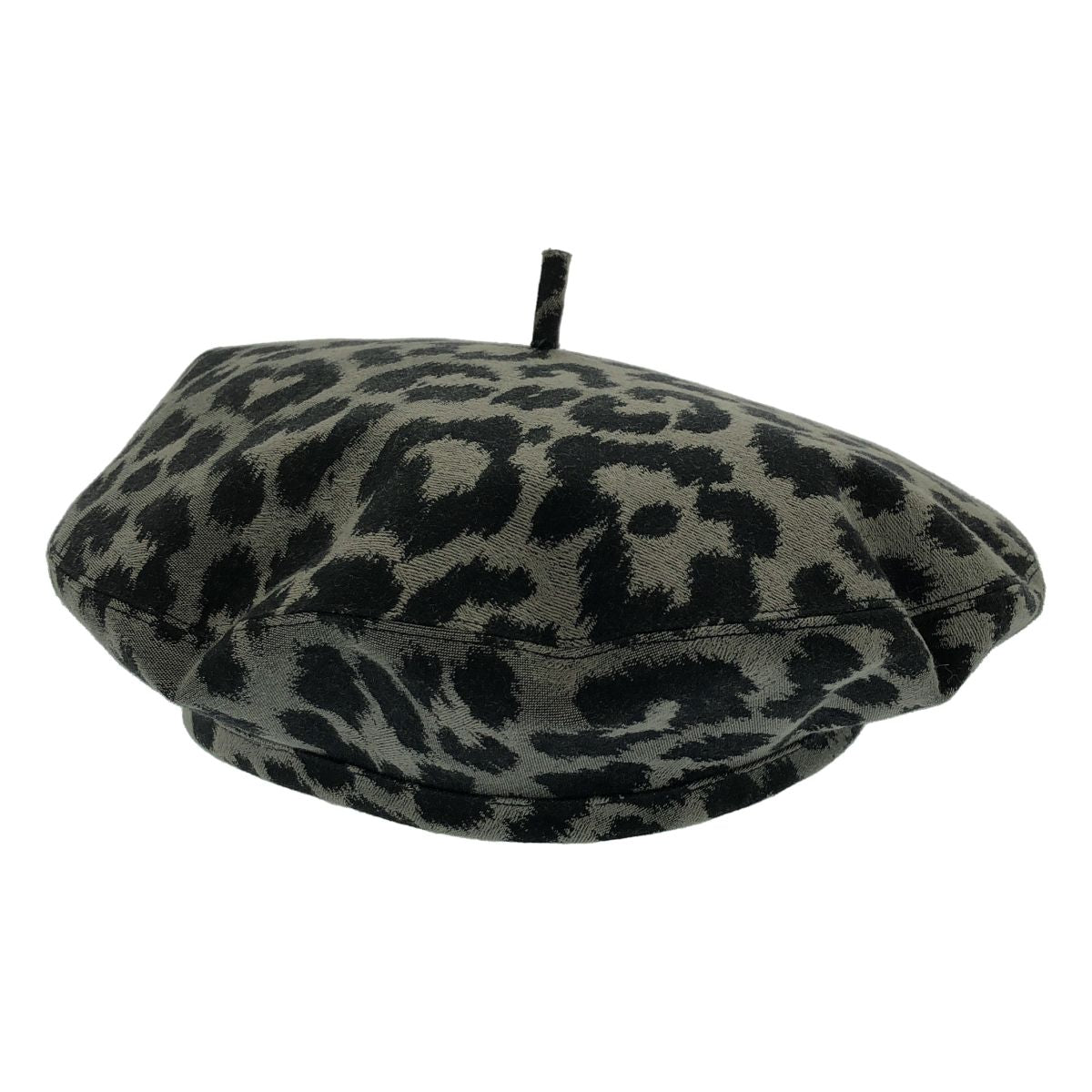 Dior Leopard Beret Gray 58 Hat — view 2