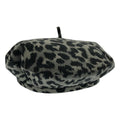 Dior Leopard Beret Gray 58 Hat