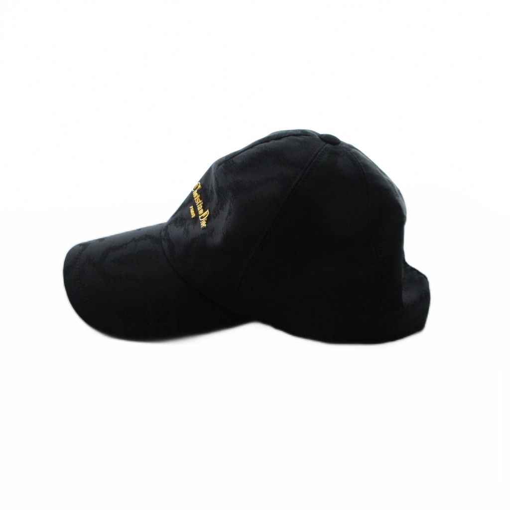 Dior D-player Baseball Cap Hat Logo All Over Print Black — view 3