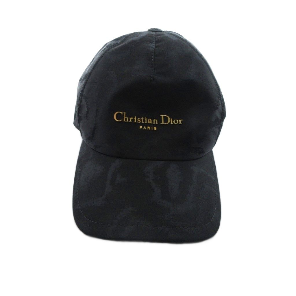 Dior D-player Baseball Cap Hat Logo All Over Print Black — view 2
