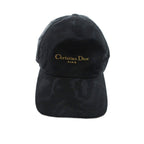 Dior D-player Baseball Cap Hat Logo All Over Print Black — view 2