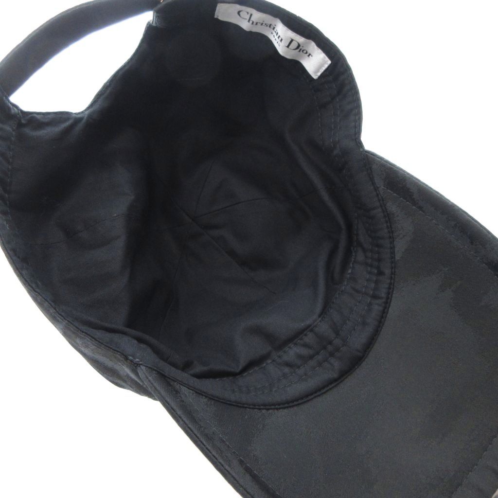 Dior D-player Baseball Cap Hat Logo All Over Print Black — view 6