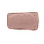 Prada Canapa 2-Way Tote Shoulder Bag Canvas Logo Print Pink — view 4