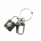 Louis Vuitton Key Holder LV Lock Key Ring Black Silver Colored Keychain — view 2