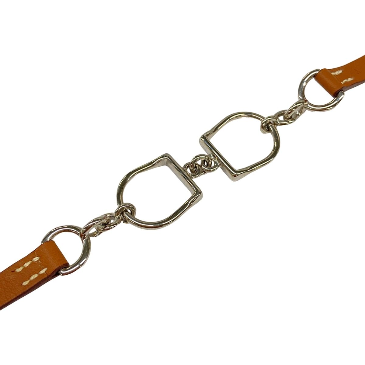 Hermes Bracelet Etelier Leather Light Brown — view 3
