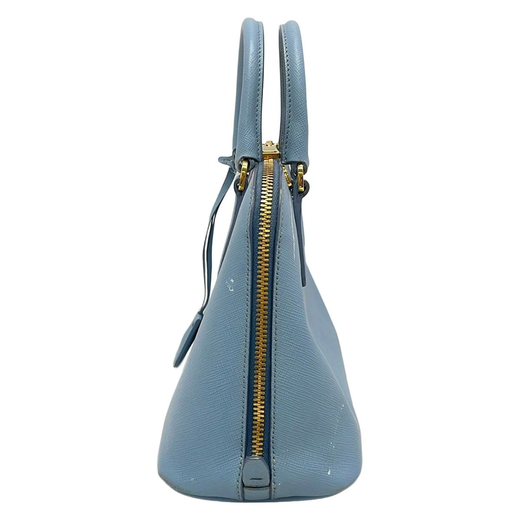 Prada Handbag Promenade Light Blue Leather — view 4