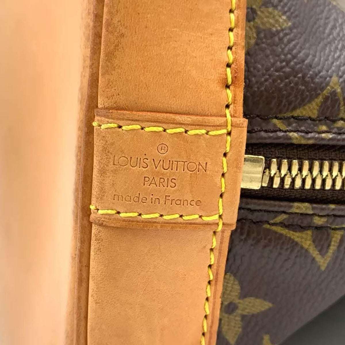 Louis Vuitton Alma PM Monogram Leather Brown Handbag Gold — view 4