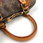 Louis Vuitton Alma PM Monogram Leather Brown Handbag Gold — view 8