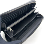 Louis Vuitton Zippy XL Monogram Eclipse Black Zip Around Wallet Silver — view 3