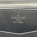 Louis Vuitton Zippy XL Monogram Eclipse Black Zip Around Wallet Silver — view 4