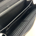 Louis Vuitton Zippy XL Monogram Eclipse Black Zip Around Wallet Silver — view 6