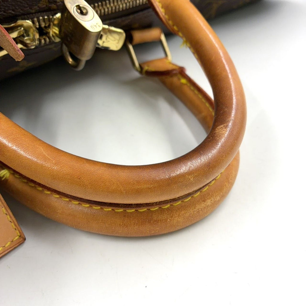 Louis Vuitton Keepall Bandouliere 55 Monogram Leather Brown Boston Bag Gold — view 5