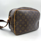 Louis Vuitton Reporter PM Monogram Leather Brown Shoulder Bag Gold — view 2