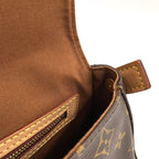 Louis Vuitton Mini Looping Monogram Leather Brown Handbag Gold — view 8