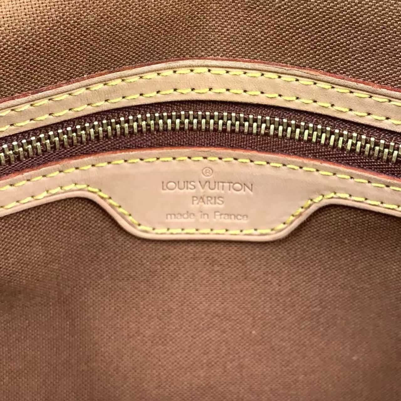 Louis Vuitton Mini Looping Monogram Leather Brown Handbag Gold — view 4