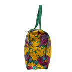 Hermes Tote Orange Green Multi Botanical Pattern Cotton — view 4