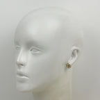 Chanel Earrings CC Logo Ribbon Gold Plated — view 7