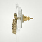 Chanel Earrings CC Logo Ribbon Gold Plated — view 2