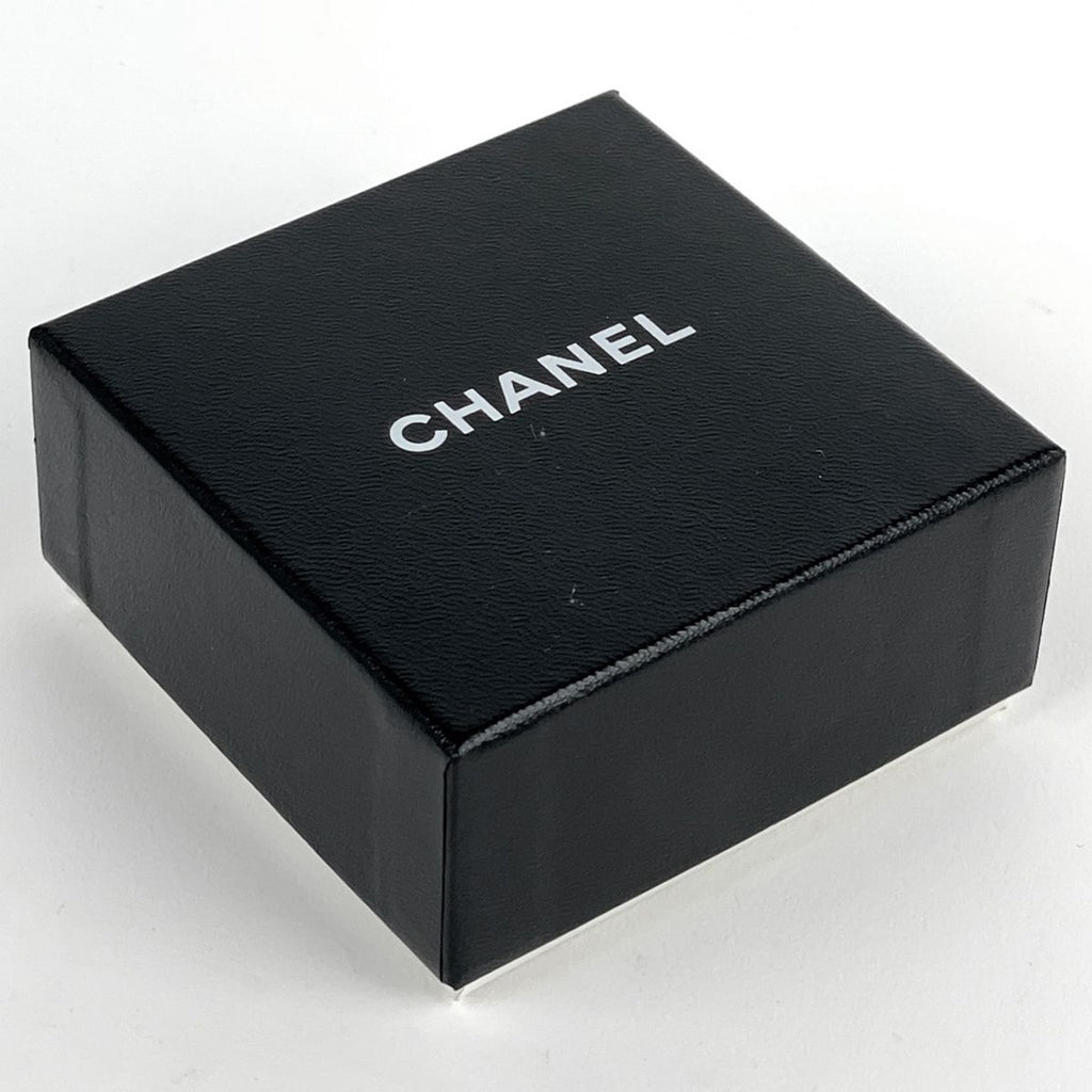 Chanel Earrings CC Logo Gold Plated Black — view 6