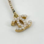 Chanel Brooch CC Logo Faux Pearl Gold — view 4