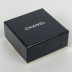 Chanel Earrings CC Logo Heart Motif Gold Plated Beige Black — view 7