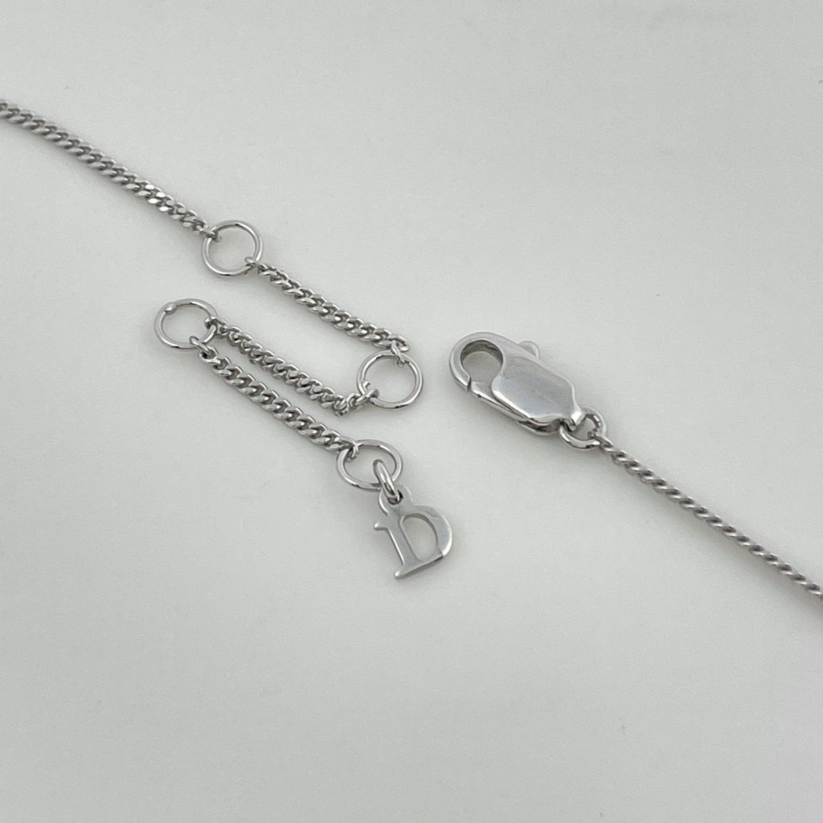 Dior Necklace Star Motif Silver Plated Rhinestone — view 3