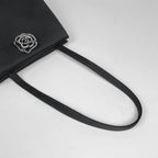 Chanel Handbag CC Logo Camellia Mini Satin Black — view 4