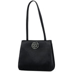 Chanel Handbag CC Logo Camellia Mini Satin Black