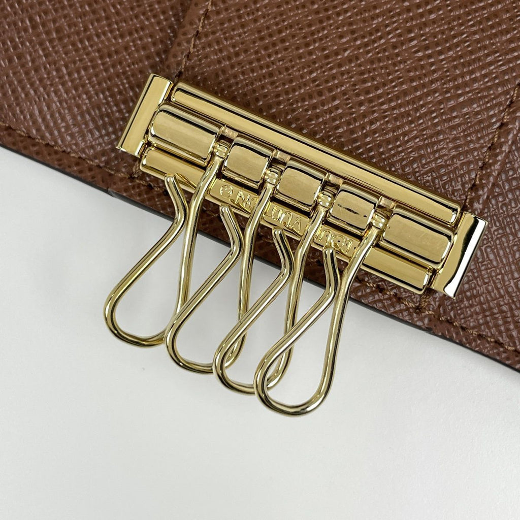 Louis Vuitton Multicles 4 Key Case Key Holder Key Hook Monogram Brown Keychain — view 4