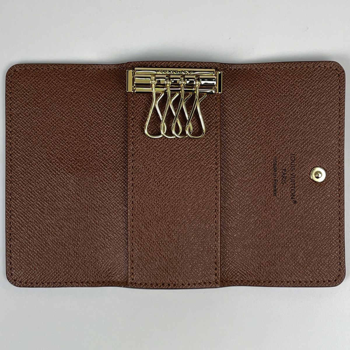Louis Vuitton Multicles 4 Key Case Key Holder Key Hook Monogram Brown Keychain — view 5
