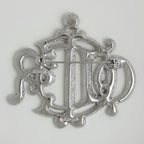 Dior Brooch Silver Plated Rhinestone — view 2