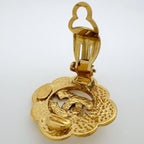 Chanel Earrings CC Logo Gold Plated — view 3