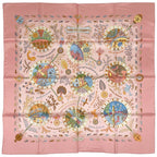Hermes Carre 90 Escales Mediterraneennes Scarf Mediterranean Port Town Silk