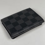 Louis Vuitton Envelope Business Card Holder Case Damier Graphite Black — view 2