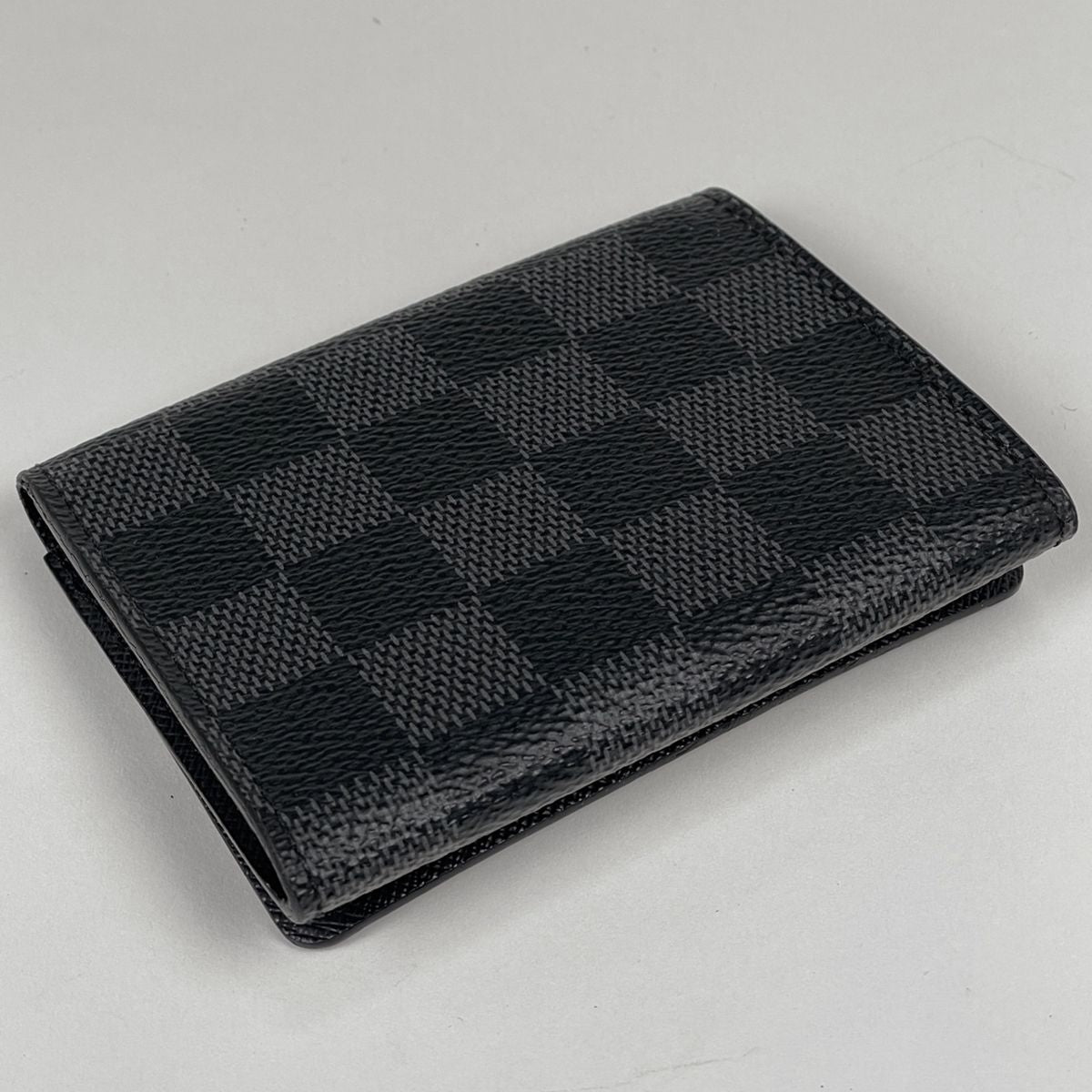 Louis Vuitton Envelope Business Card Holder Case Damier Graphite Black — view 2