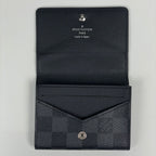 Louis Vuitton Envelope Business Card Holder Case Damier Graphite Black — view 7