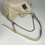 Louis Vuitton Carryall Cargo Vibe PM Shoulder Bag 2-Way Leather Vanilla — view 8