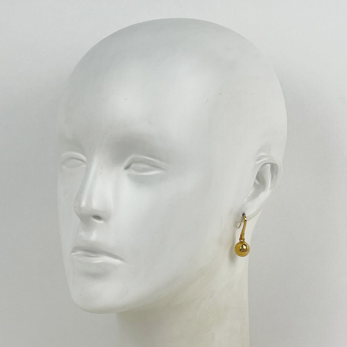 Chanel Earrings Swing Ball Sphere Gold Plated — view 6