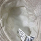 Hermes Linen Hat Braided Leather Hat 56 White — view 5