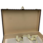 Louis Vuitton Monogram Alzer 60 Leather Trunk Carry Case Suitcase Brown — view 7