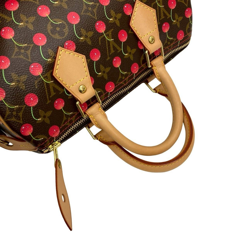 Louis Vuitton Speedy 25 Monogram Cherry Takashi Murakami Collaboration Leather — view 4