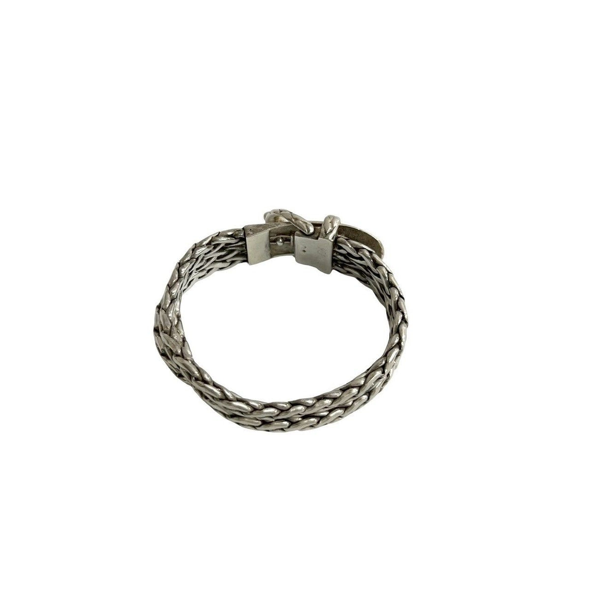 Hermes Vintage Diane 925 Sterling Silver Bracelet Bangle — view 5
