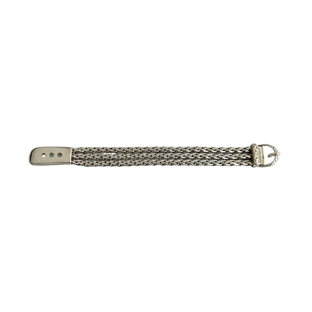 Hermes Vintage Diane 925 Sterling Silver Bracelet Bangle — view 6