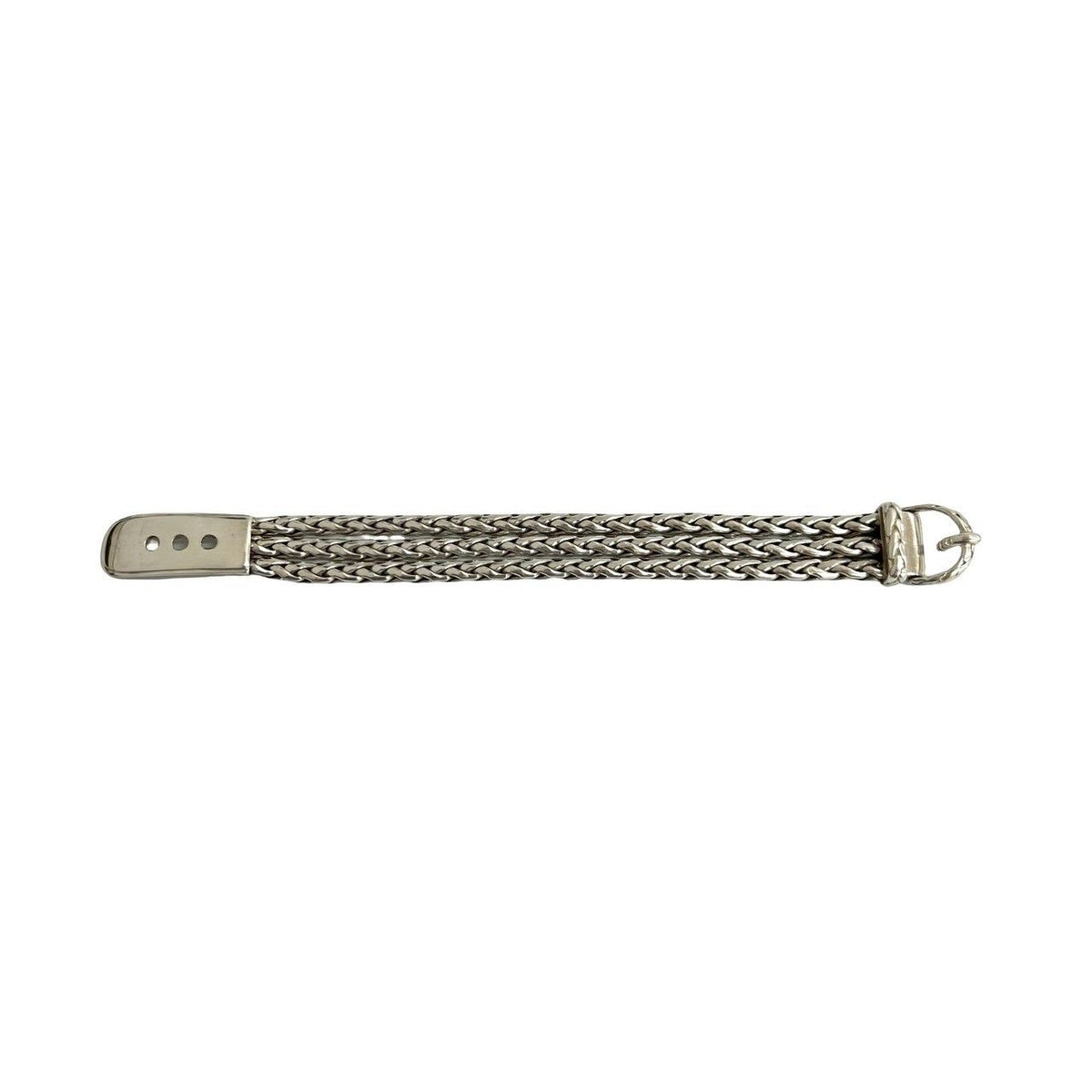 Hermes Vintage Diane 925 Sterling Silver Bracelet Bangle — view 6