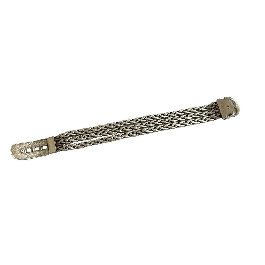 Hermes Vintage Diane 925 Sterling Silver Bracelet Bangle — view 7