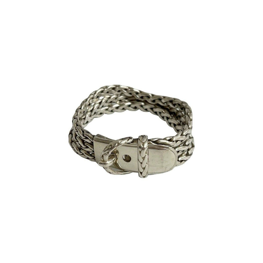 Hermes Vintage Diane 925 Sterling Silver Bracelet Bangle — view 4