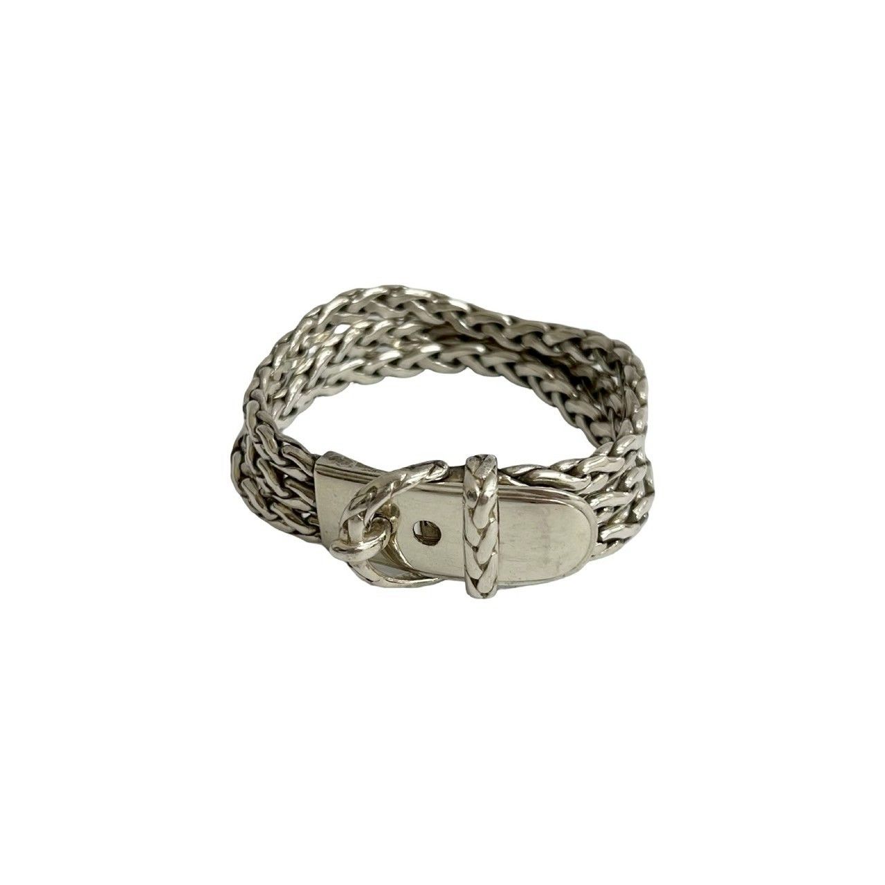 Hermes Vintage Diane 925 Sterling Silver Bracelet Bangle — view 4