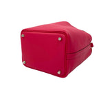 Hermes Picotin Lock PM Taurillon Clemence Leather Handbag Mini Tote Pink — view 8